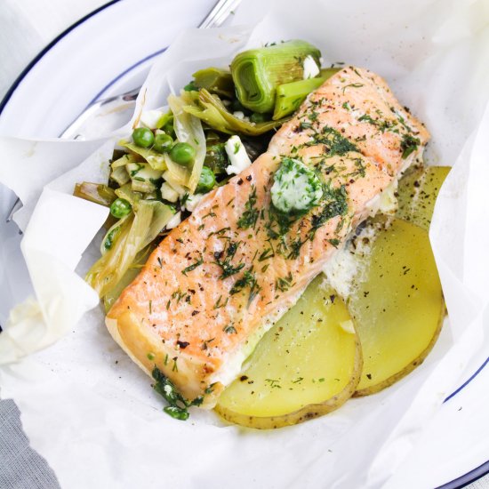 Salmon en Papillote