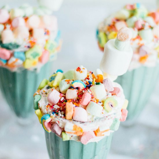 Boozy Lucky Charms Milkshake