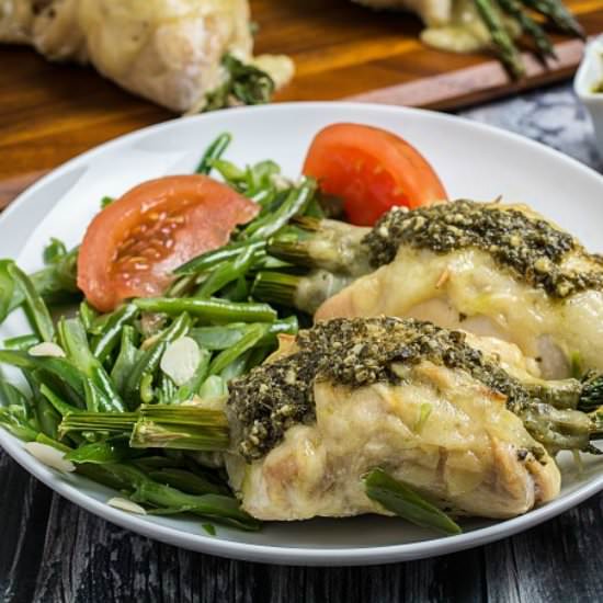 Asparagus Stuffed Chicken w/ Swiss