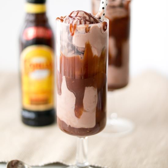 Boozy Chocolate Coffee Sundaes