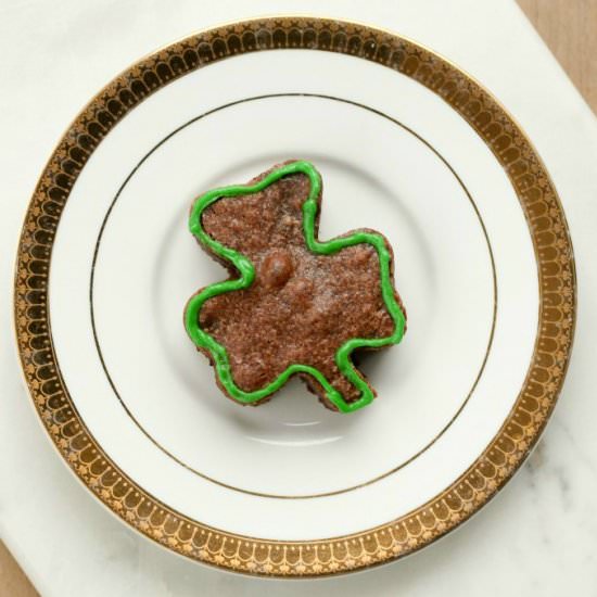 Shamrock Shaped Brownies