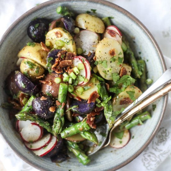 Asparagus potato salad