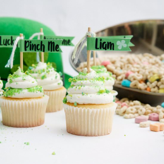 Lucky Charm Cupcakes