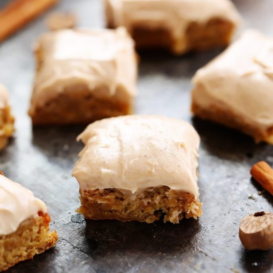 Blondies wtih Cream Cheese Frosting