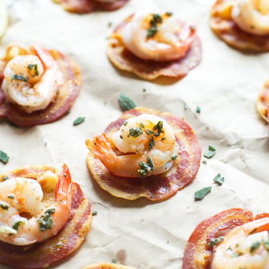 Shrimp Saltimbocca Bites