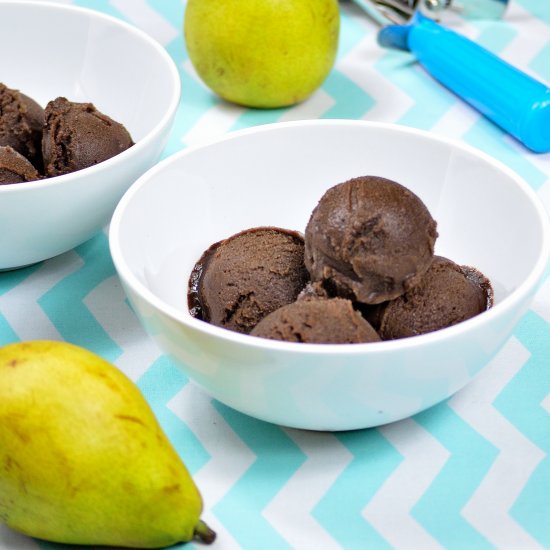 Chocolate-Pear Sorbet