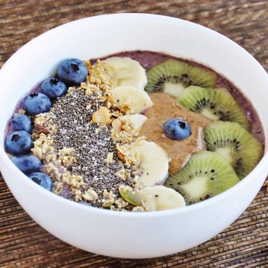 Blueberry Banana Acai Bowl