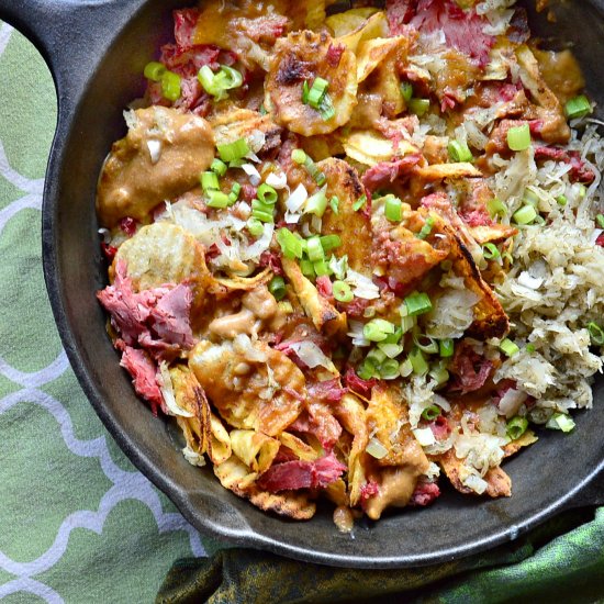 Cheesy Potato Chip Nachos