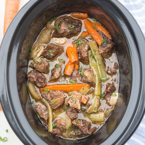 Slow Cooker Beef & Vegetables