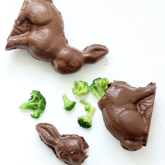 April Fool’s Day Chocolate Bunny