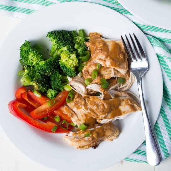 Slow Cooker Peanut Sauce Chicken