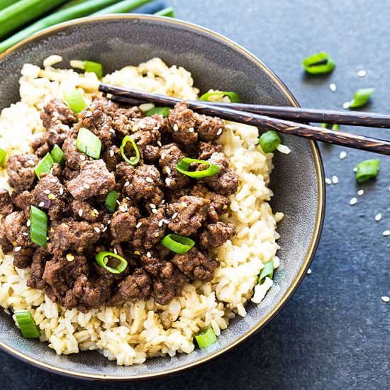 Korean Beef Bowl