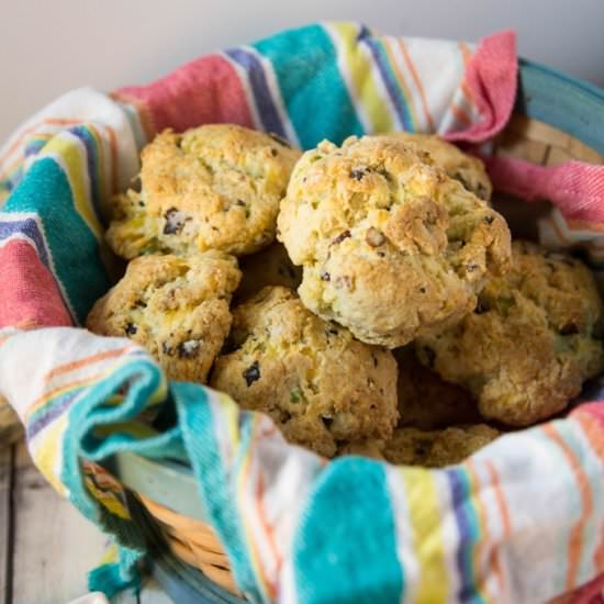 Bacon Cheddar Chive Biscuits