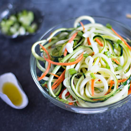 Quick and Easy Asian Zucchini Salad