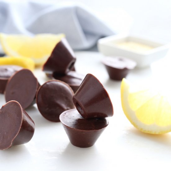 Lemon raw chocolate