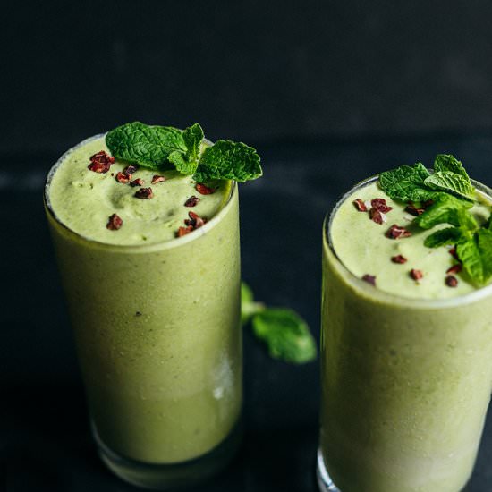 Vegan Mint Matcha Shamrock Shake