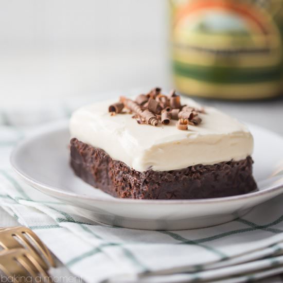 Nutty Irishman Frosted Brownies