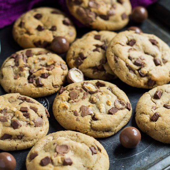 Malted Chocolate Chip Cookies