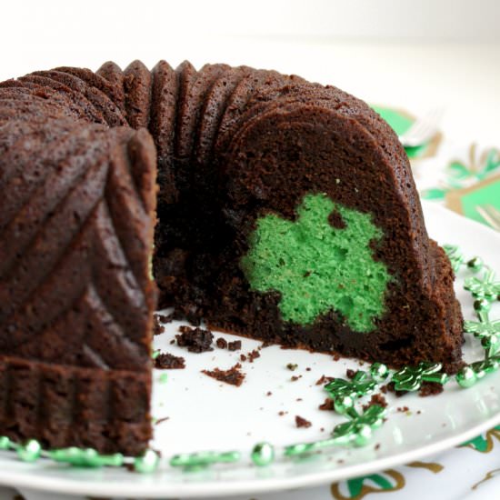 St. Patrick Shamrock Bundt Cake