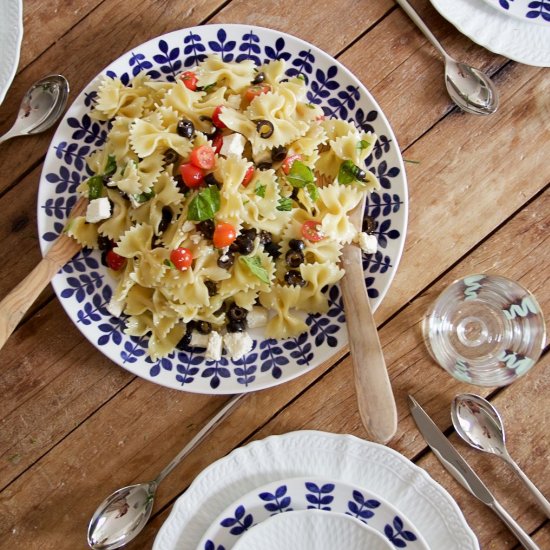 Farfalle w/ Cotija Cheese & Olives