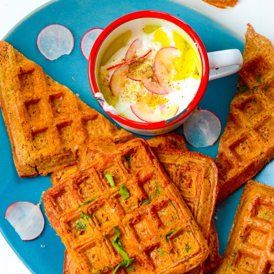 Savoury Waffles, gluten free