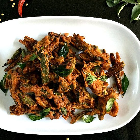 Bhindi Kurkuri/Crispy Okra Fry