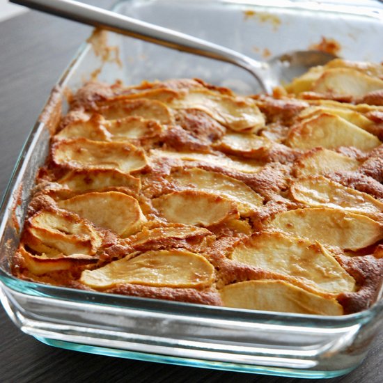 No Butter Apple Cake Gratin