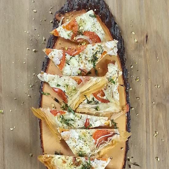 Mediterranean Phyllo Pizza Caprese