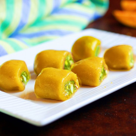 Mango Pistachio Rolls