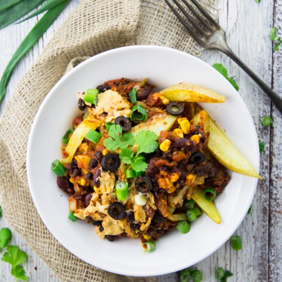 Vegan Chili Cheese Fries