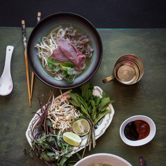 Pho Bo(Vietnamese Beef noodle Soup)