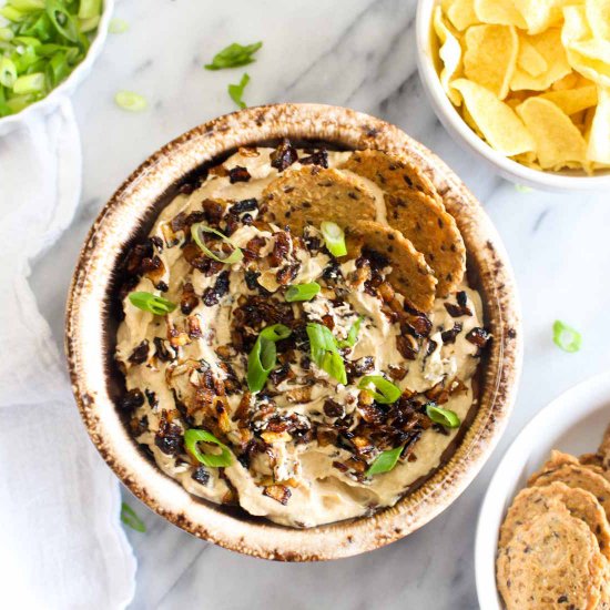 Healthy Vegan French Onion Dip