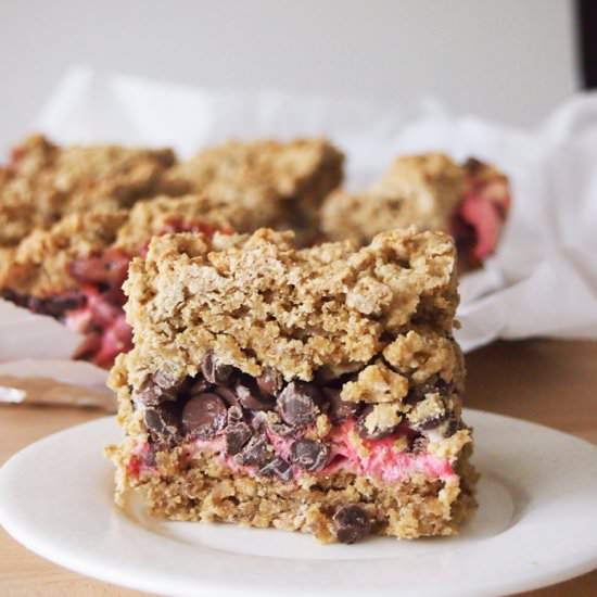 Peppermint Oatmeal Smores Bars