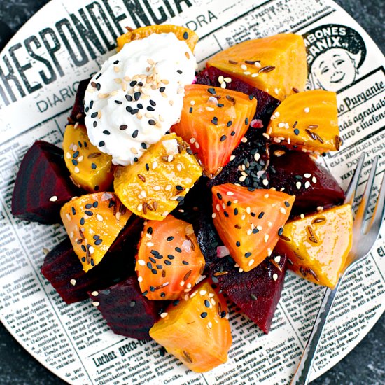 Roasted and Marinated Beets