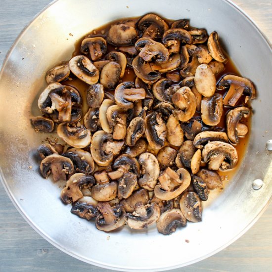 Black Pepper Soy Sauteed Mushrooms