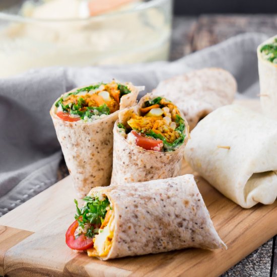 Grab-N-Go Hummus Wraps