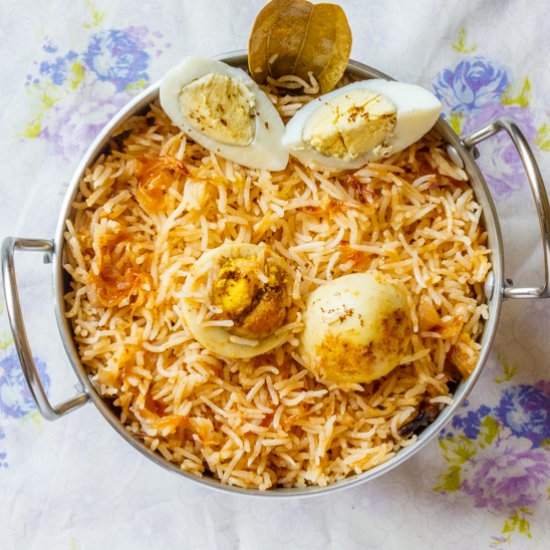 Egg Biryani/Anda Biryani