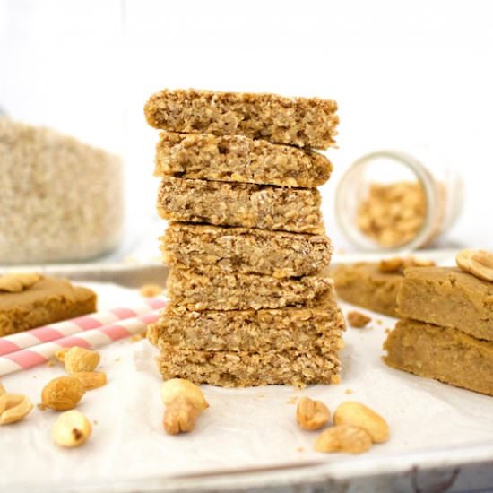 Peanut Butter Oatmeal Blondies