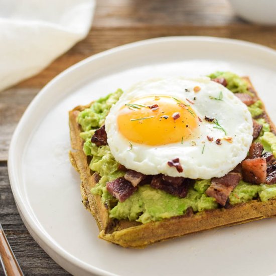 Avocado Waffle Toast