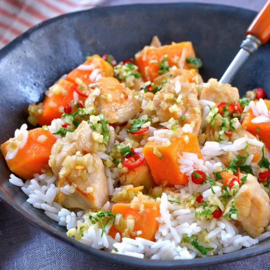 Sweet Potatoes with Chicken