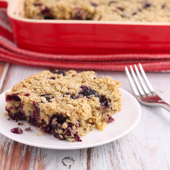 Blueberry baked oatmeal