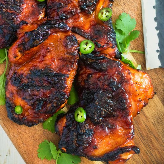 spicy miso glazed chicken