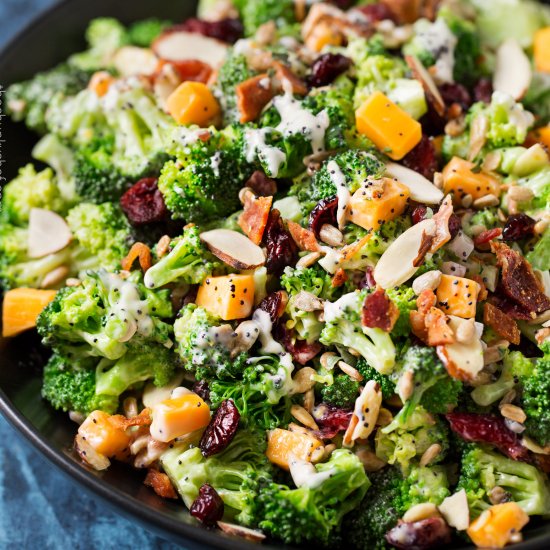 Cranberry Almond Broccoli Salad