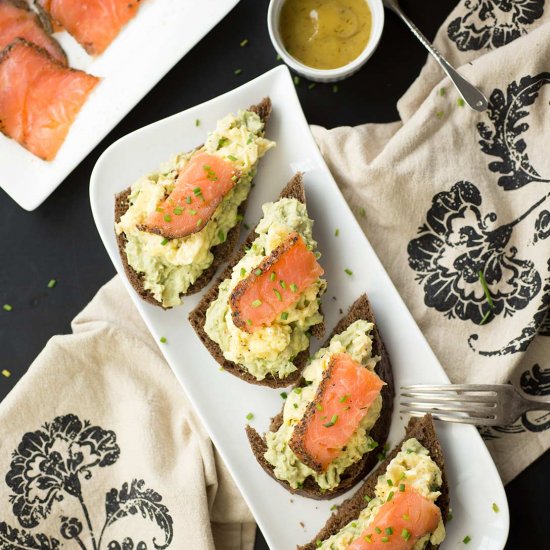 Smoked Salmon and Egg Avocado Toast