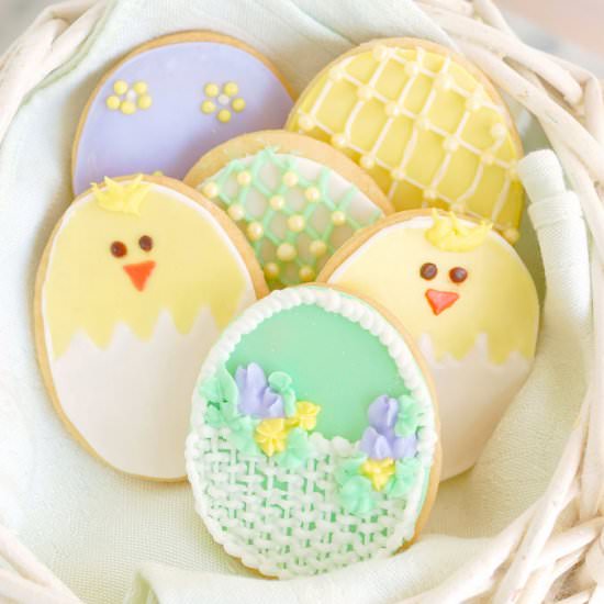 Decorated Sugar Cookies for Easter