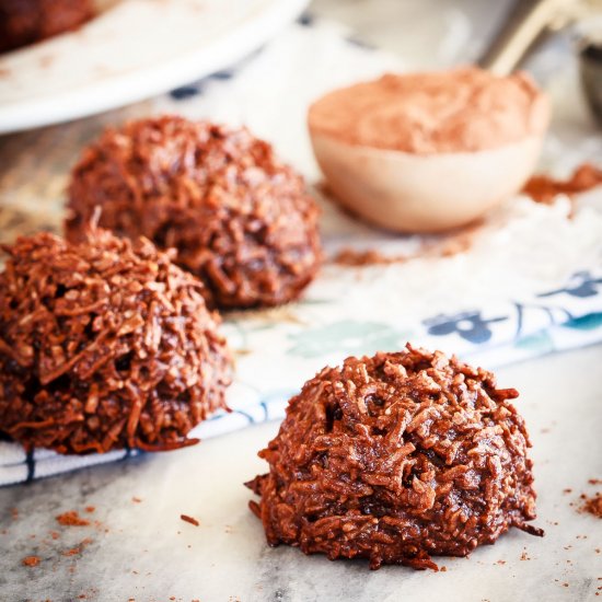 Chocolate Coconut Macaroons