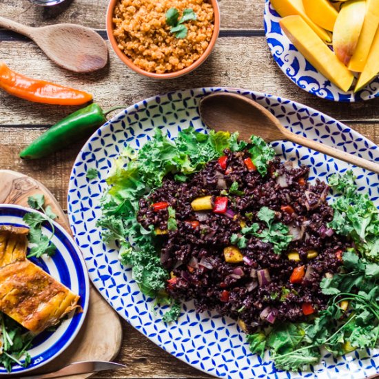 Mango-Curried Black Rice