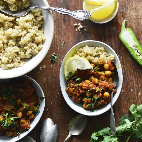 Indian-Spiced Chickpea Curry