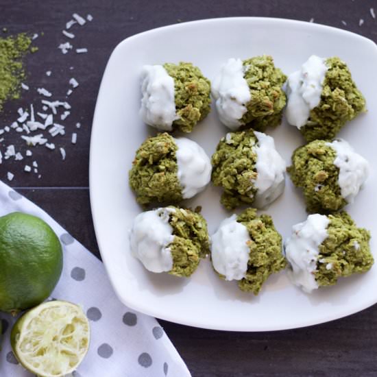 Paleo Matcha Lime Macaroons