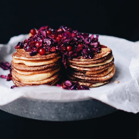 Potato Pancakes with Lingonberries